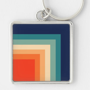 Porte-clés Palette de couleurs rétro des années 70
