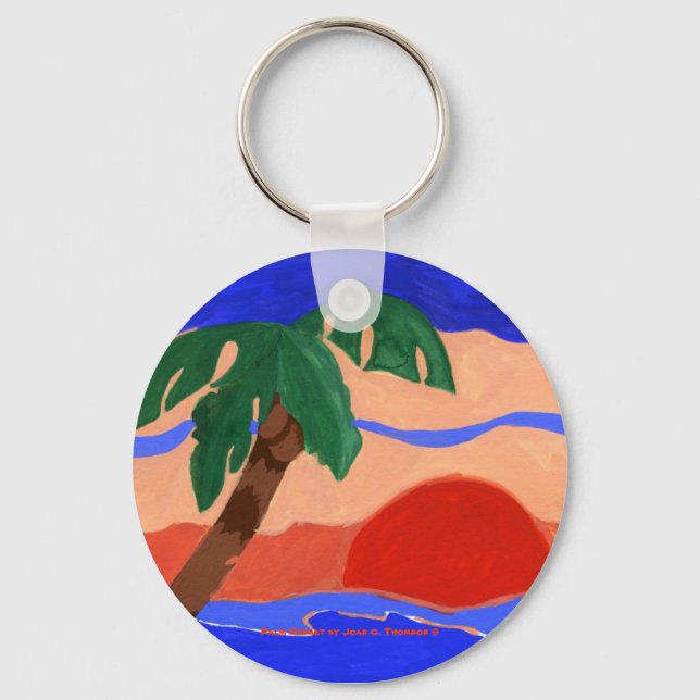 Porte-clés Palm Sunset (Recto)