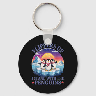 Porte-clés Palmes En Haut Je Me Trouve Avec Les Pingouins Drô