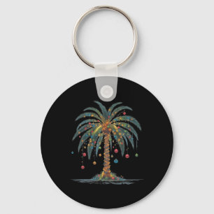 Porte-clés Palmier de Noël Joyeux Noël Tropical Chris
