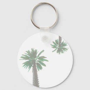 Porte-clés Palmier Stylisé Pastel Green Tropical