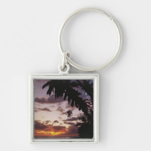 Porte-clés Palmiers au bord de la mer