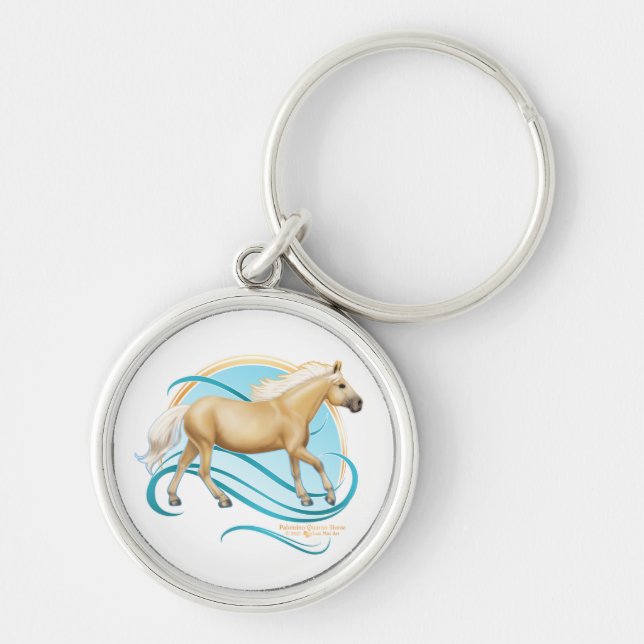 Porte-clés Palomino Quarter Horse (Devant)