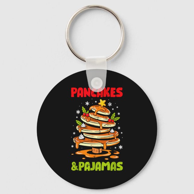 Porte-clés Pancakes And Pajamas Christmas Pancake Men Women K (Recto)