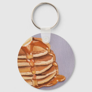 Porte-clés Pancakes Shortstack Petit-déjeuner Peinture