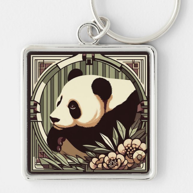 Porte-clés Panda Bear Art Déco (Devant)