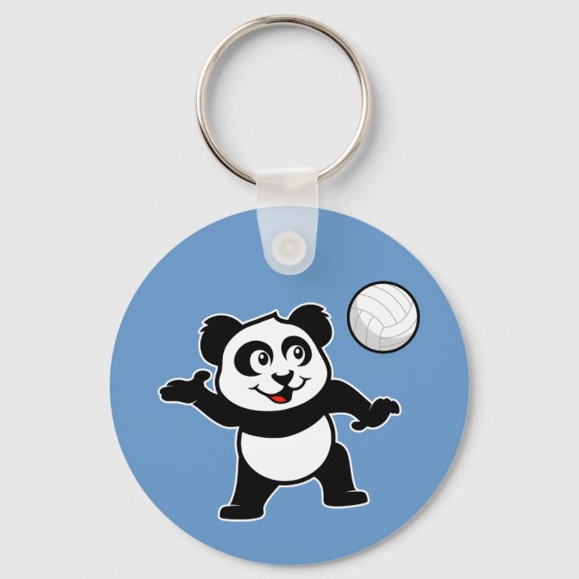 Porte-clés Panda de volley-ball (Recto)