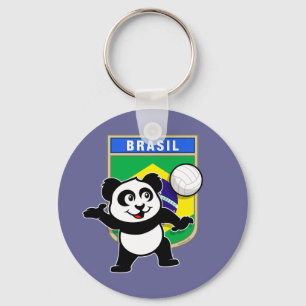 Porte-clés Panda de volley-ball au Brésil