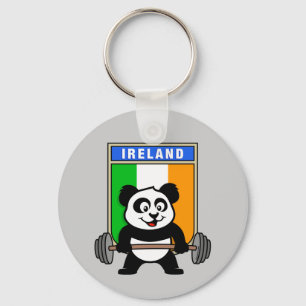 Porte-clés Panda haltérophilie irlandaise