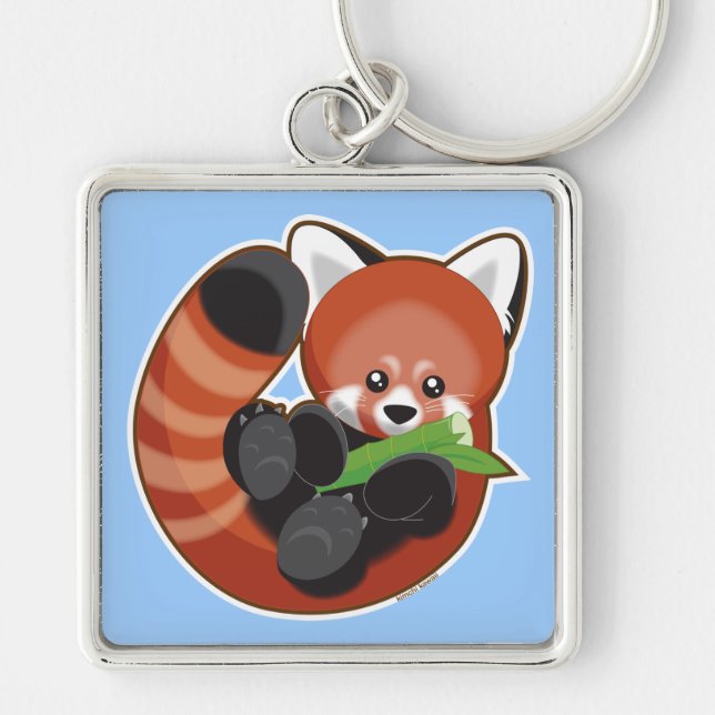 Porte-clés Panda rouge (Devant)