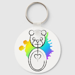 Porte-clés panda splatz.