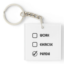 Porte-clés Panda Status Square