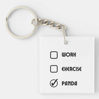 Porte-clés Panda Status Square