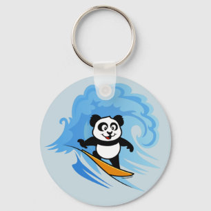 Porte-clés Panda surfant