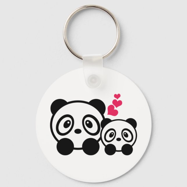 Porte-clés Pandas (Recto)