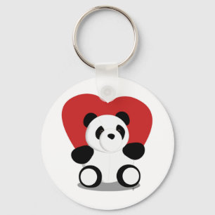 Porte-clés Pandas d'amour