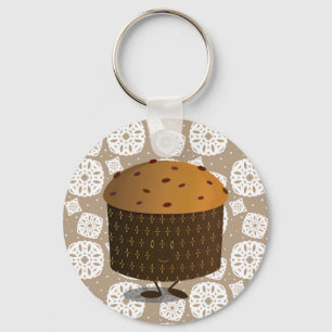 Porte-clés Panettone de sourire