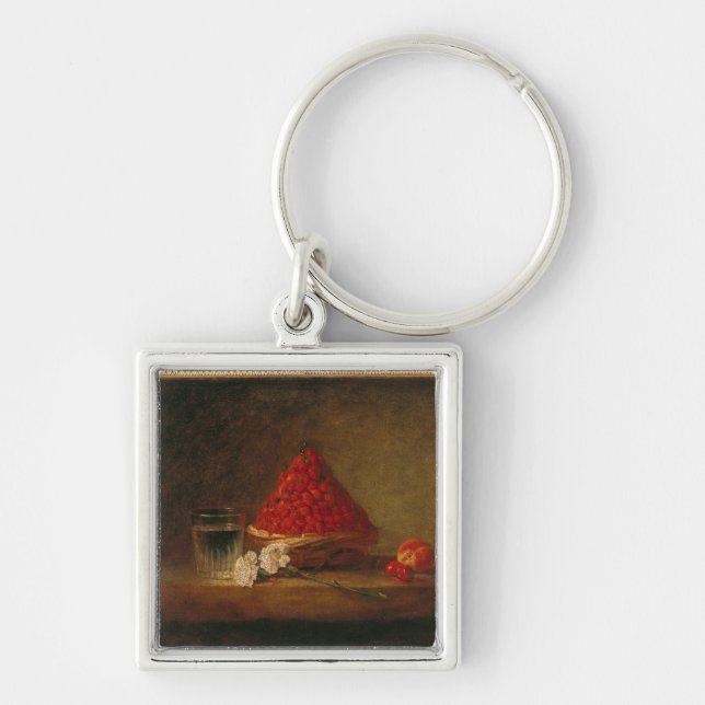 Porte-clés Panier avec les fraisiers communs, c.1761 (Devant)