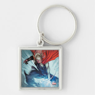 Porte-clés Panneau de bande dessinée de Thor Hammer