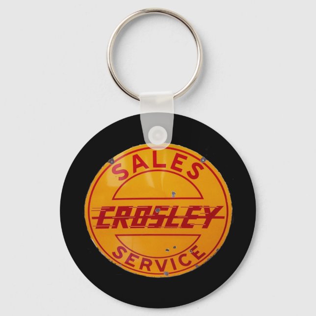 Porte-clés Panneau de vente et de service crosley vintage (Recto)