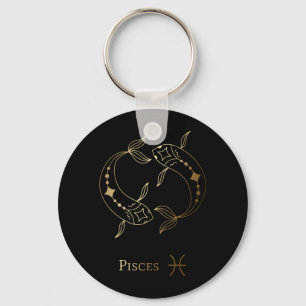 Porte-clés Panneau or Zodiac/Porte - clé de pinces