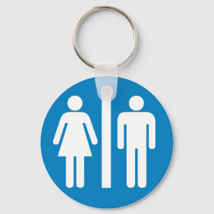 Porte-clés Panneau routier Installations de toilettes