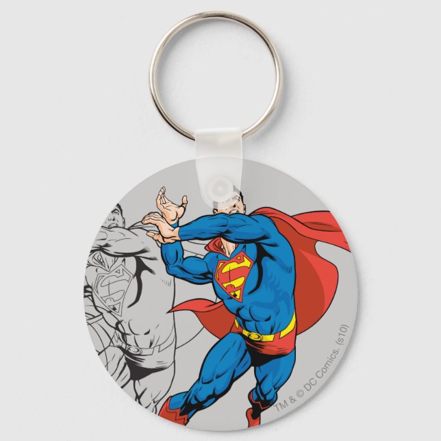 Porte-clés Panneaux comiques Superman (Recto)