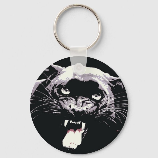 Porte-clés Panthère noire Jaguar (Recto)