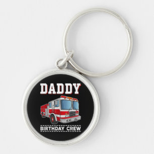 Porte-clés Papa Anniversaire Camion d'incendie d'équipage à t