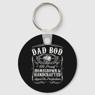 Porte-clés Papa Bod Funny Whiskey Bourbon Lover Fête des père
