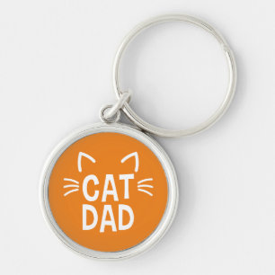 Porte-clés Papa Chat Avec Oreilles Et Whiskers