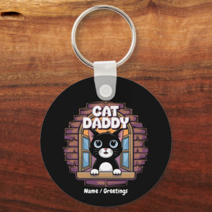 Porte-clés Papa Chat Extraordinaire Le Meilleur Papa Chat de