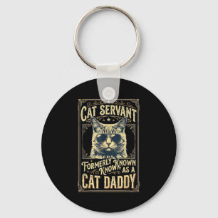 Porte-clés Papa chat pour hommes drôle papa chat fête des pèr