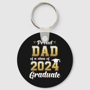 Porte-clés Papa D'Un Cl De 2024 Chemise Diplômée Papa Senior