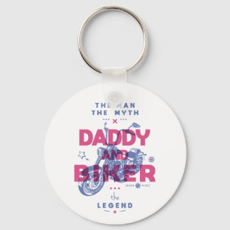 Porte-clés Papa et moker l'homme le mythe la légende
