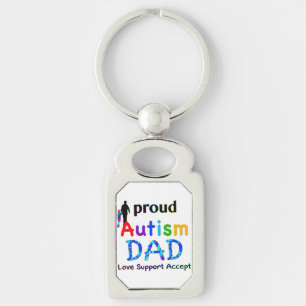Porte-clés Papa fier d'autisme