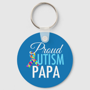 Porte-clés Papa fier d'autisme