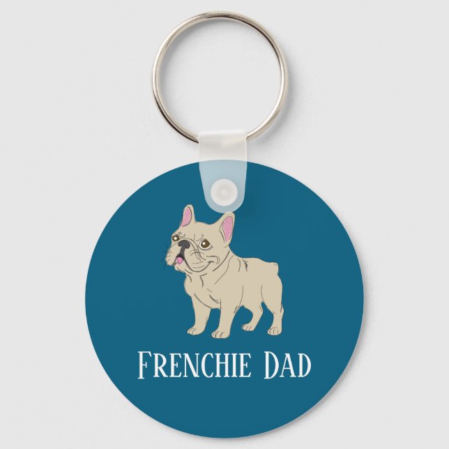 Porte-clés Papa Frenchie (Recto)