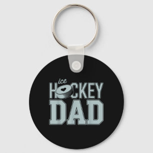 Porte-clés Papa hockey sur glace Hommes Père Joueur de hockey