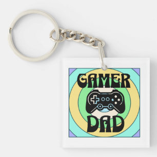 Porte-clés Papa joueur