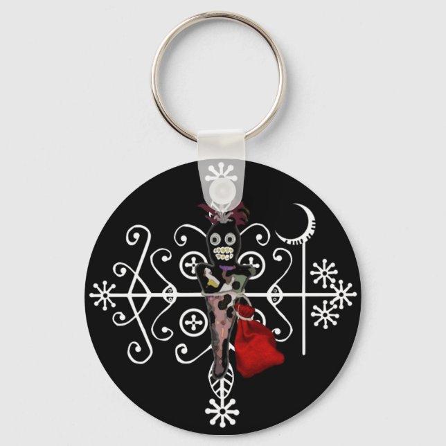 Porte-clés Papa Legba Voodoo Doll Veve Porte - clé (Recto)