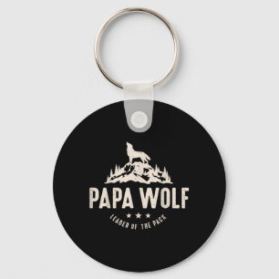 Porte-clés Papa Loup Fête des Pères Papa Papa Mignon Animal F