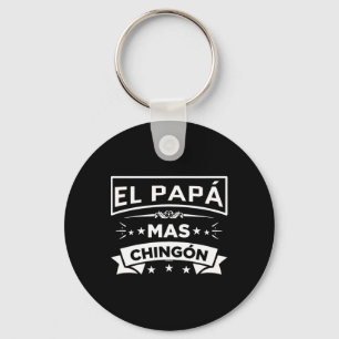 Porte-clés Papa Mas Chingon Funny Espagnol Fête des pères mex