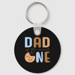 Porte-clés Papa Of The Sweet One Cookies And Milk 1er anniver