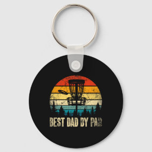 Porte-clés Papa Par Disque Vintage Golf Drôle Papa Fête des p