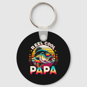 Porte-clés Papa Pêcheur Super Sympa Pêche Papa Fête des Pères