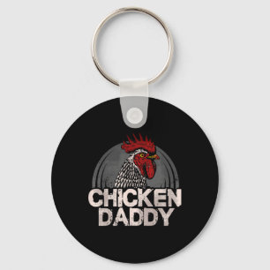 Porte-clés Papa Poules Fermier Poulailler Elevage De Poules