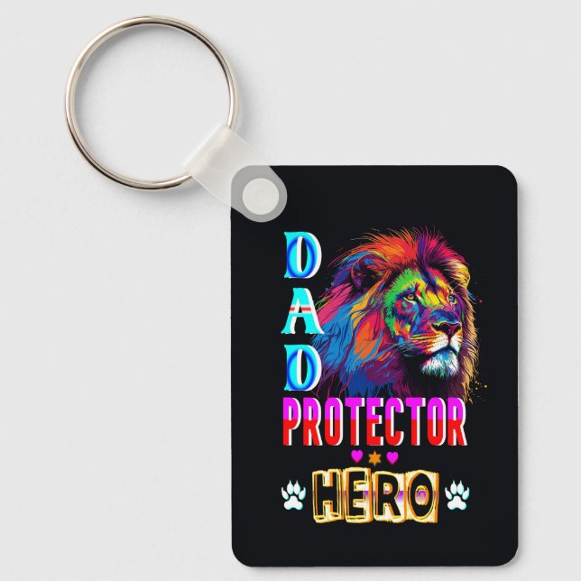 Porte-clés Papa Protector Hero (Recto)