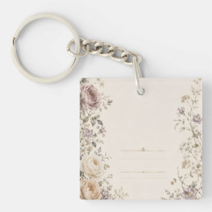 Porte-clés Papeterie de mariage de style jardin vintage