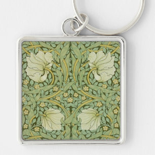 Porte-clés Papier peint floral bleu Pimpernel de William Morr